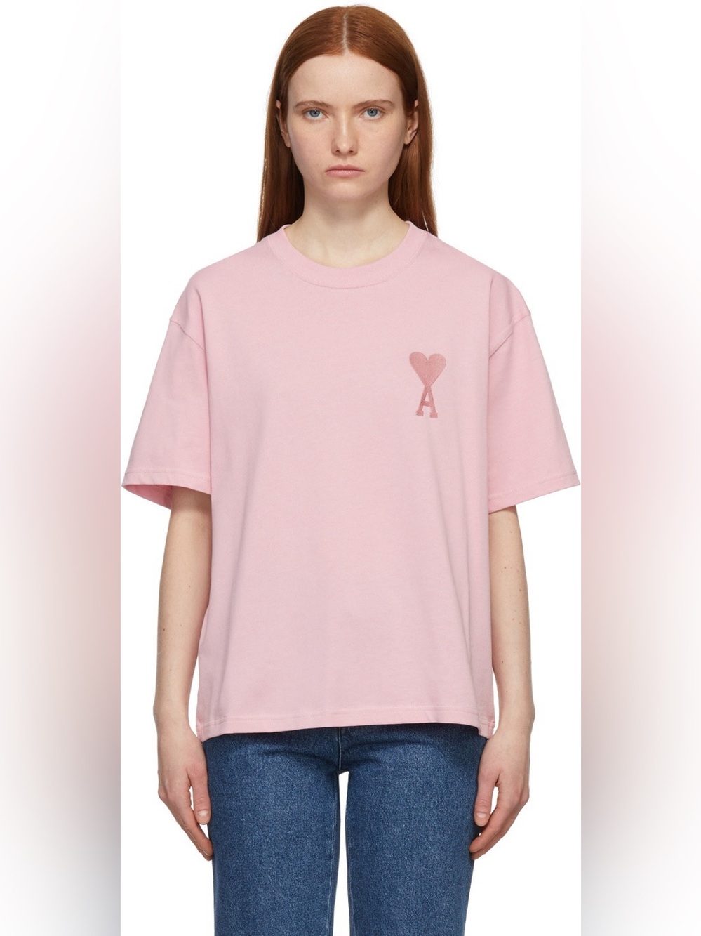 AMI Paris Pink Ami de Cœur T-Shirt